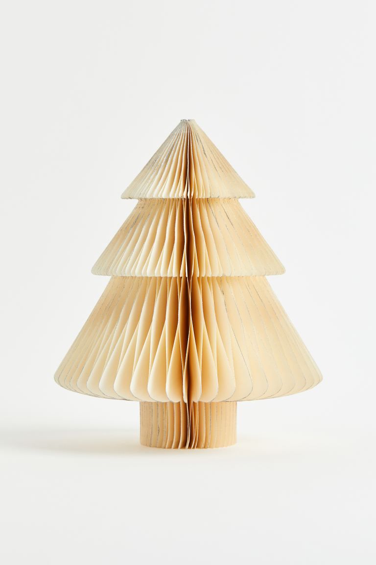 Paper Christmas Tree - Cream/silver-colored - Home All | H&M US | H&M (US + CA)