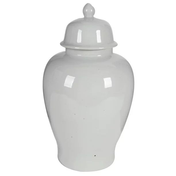 Ceramic Ginger Jar With Lid, White | Walmart (US)
