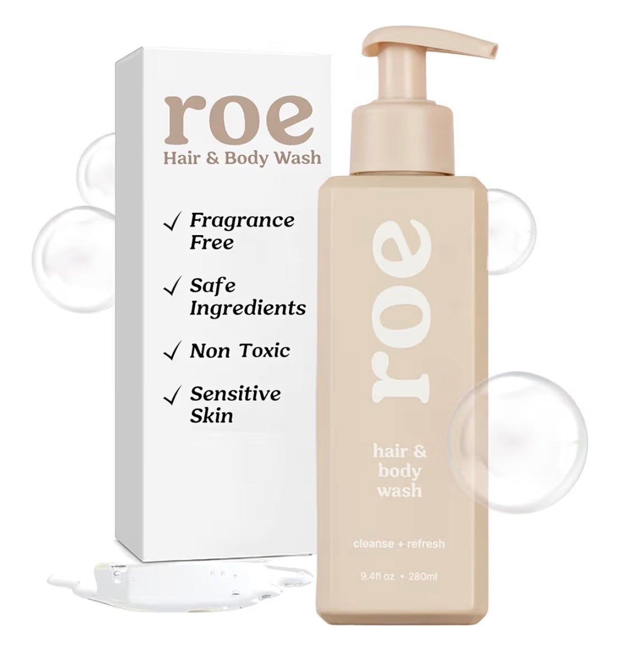 Roe Wellness- Toddler & Baby Body Wash & Shampoo Moisturizing Clean Ingredients | Suitable for Sensitive Skin, Fragrance-Free, Natural Vanilla Scent, Fresh Cleaning | 9.4 fl oz.

Amazon baby sale 
Target baby shampoo and body wash

#LTKBaby #LTKKids #LTKBump