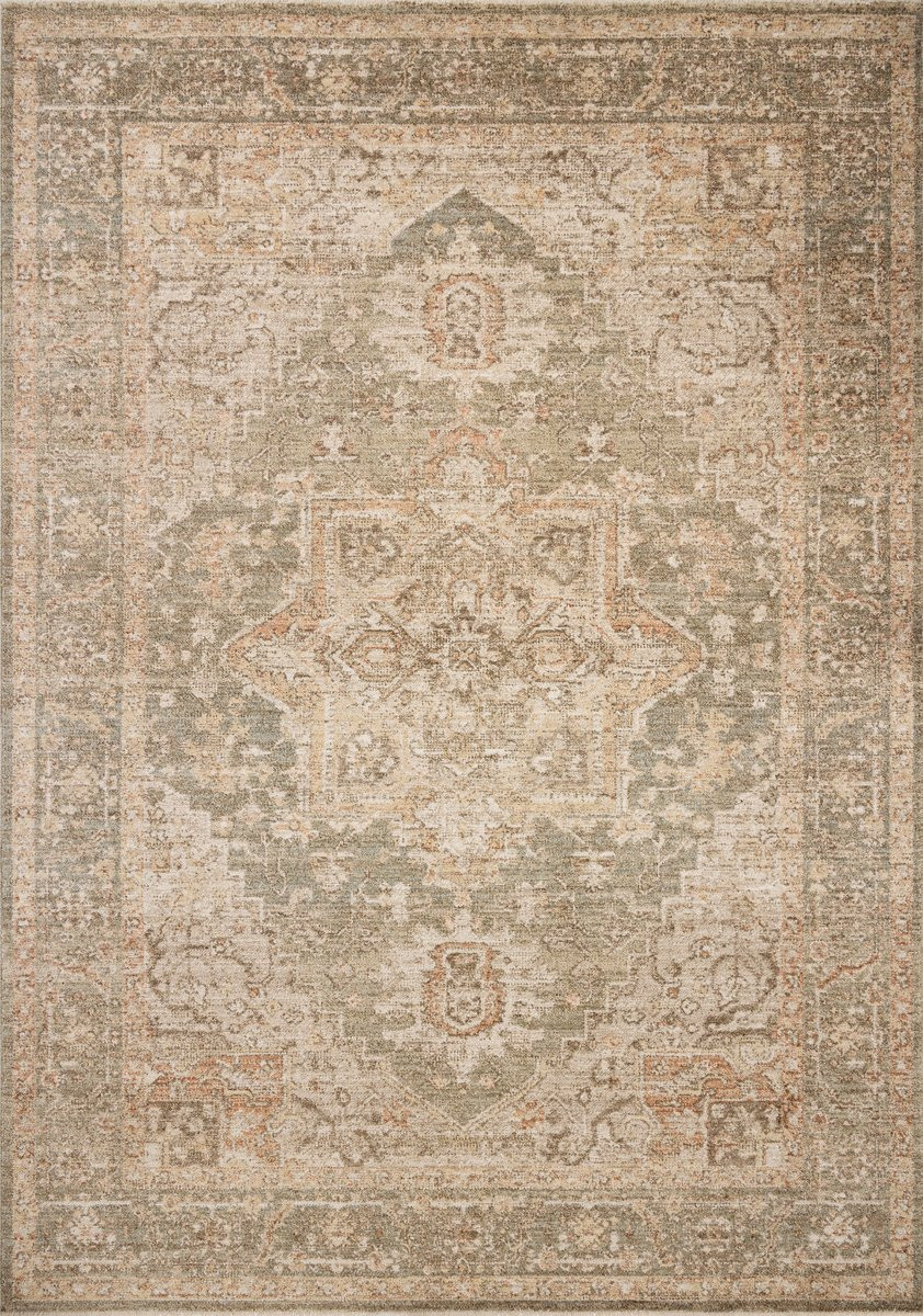 Palma PLM-08 Olive/Spice Area Rug | Rugs Direct