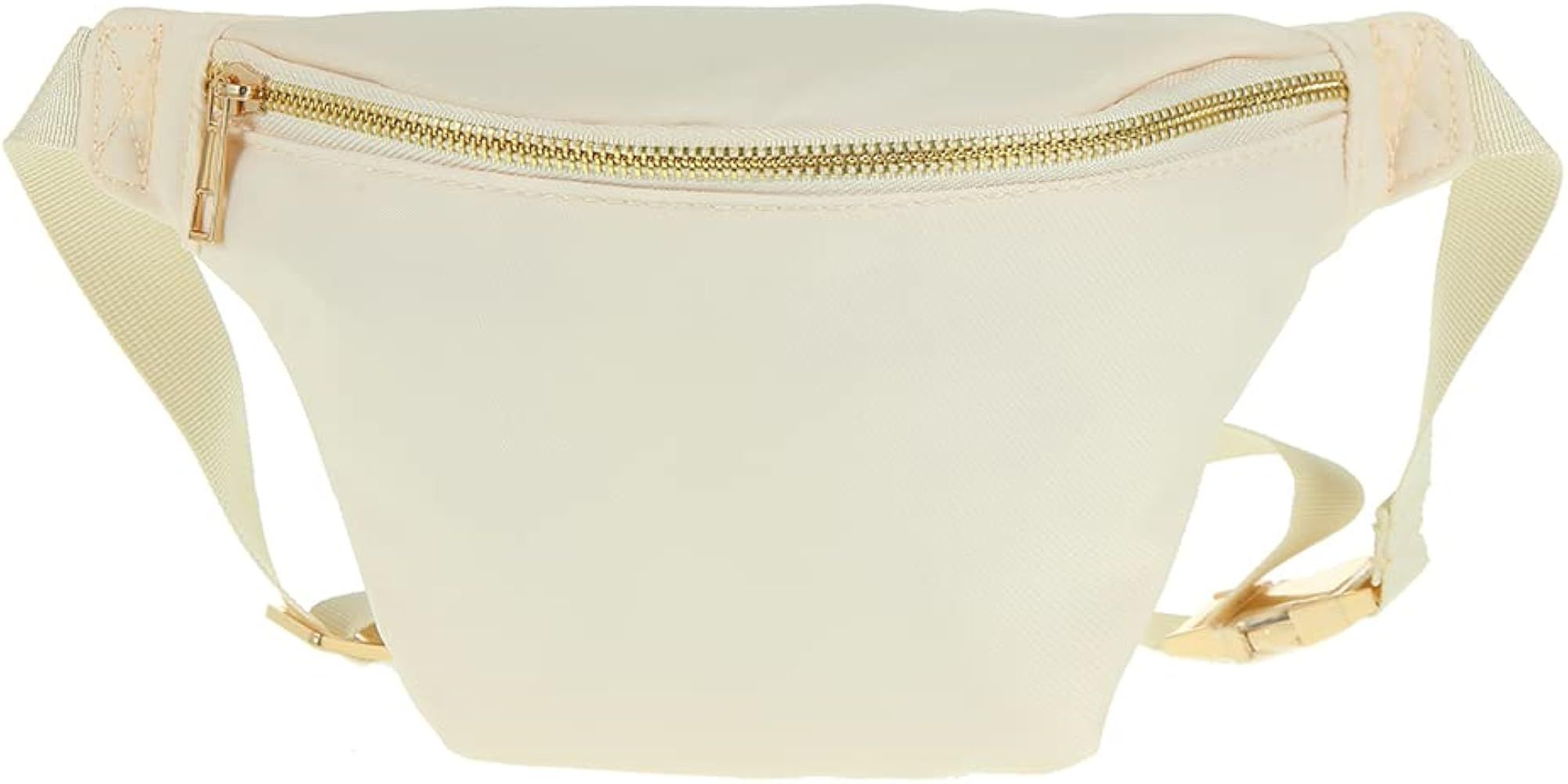 YogoRun Fanny Pack Bag Waist Pack Bag Nylon for Women (Beige, Medium) | Amazon (US)