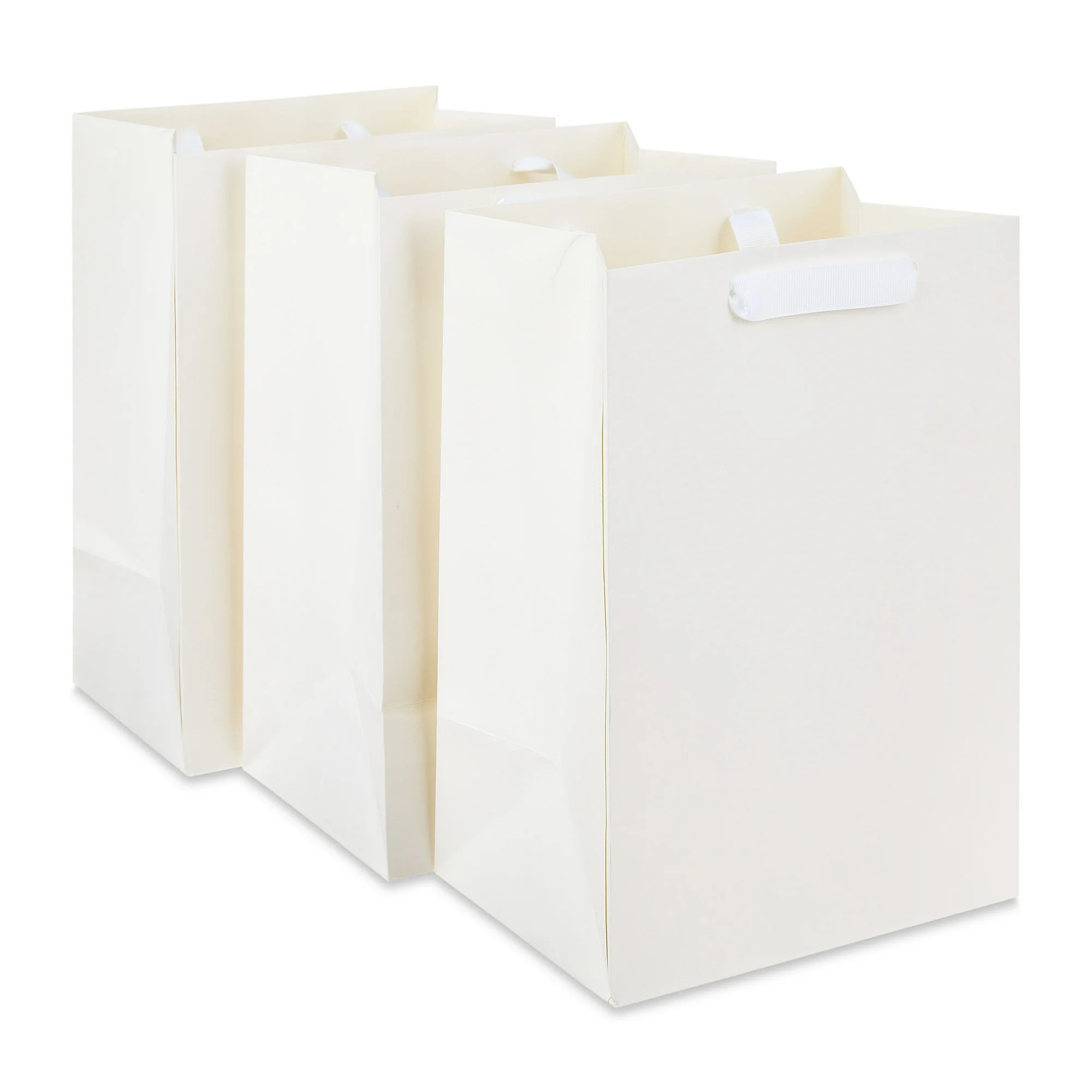 Large White Gift Bags, 7" x 10", 3 Count, by Way To Celebrate | Walmart (US)