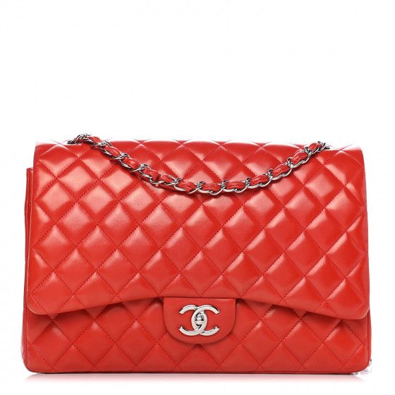 CHANEL

Lambskin Quilted Maxi Double Flap Red | Fashionphile