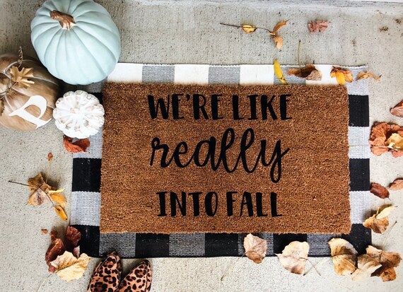 Were like really into fall doormat | Etsy (US)