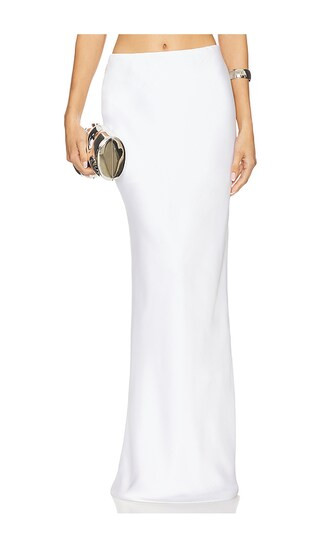 Bias Obie Skirt in Snow White | Revolve Clothing (Global)