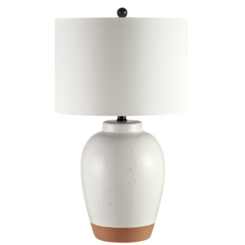 Portcia Table Lamp - Speckled Ivory Glaze - Safavieh | Target