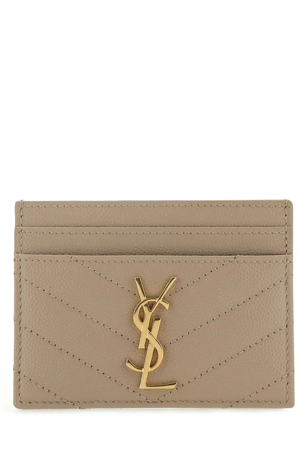 Saint Laurent Cassandre Matelassé Card Case | Cettire Global