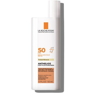 La Roche-Posay Anthelios Ultra-Light Fluid Mineral Tinted Face Sunscreen with APF 50 and Titanium Dioxide, 1.7 oz | CVS | CVS Health