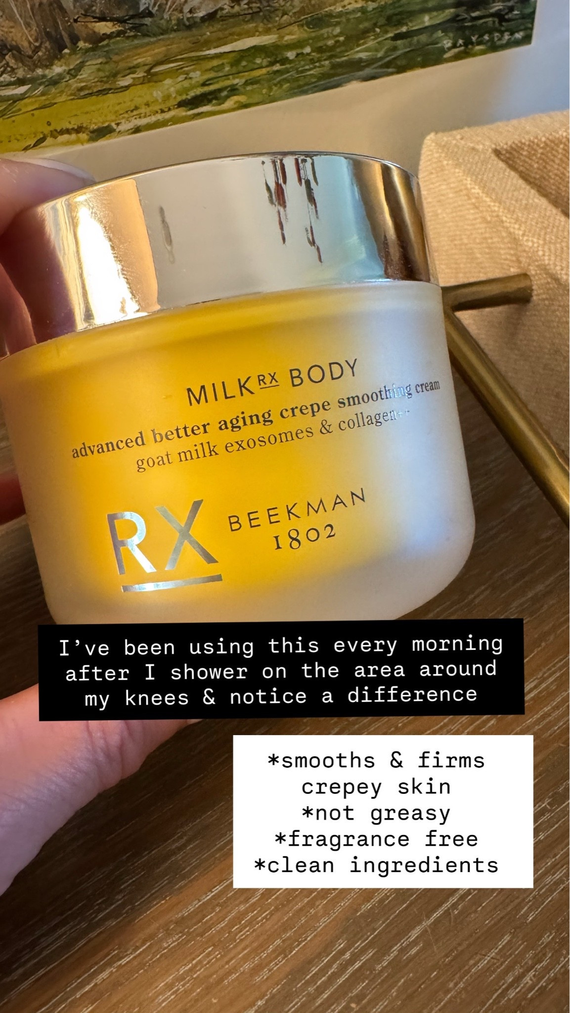 Notice crepey skin?? This is really helping the area around my knees!

#LTKOver40 #LTKBeauty