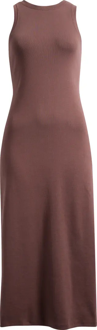 Stretch Cotton Microrib Tank Dress | Nordstrom