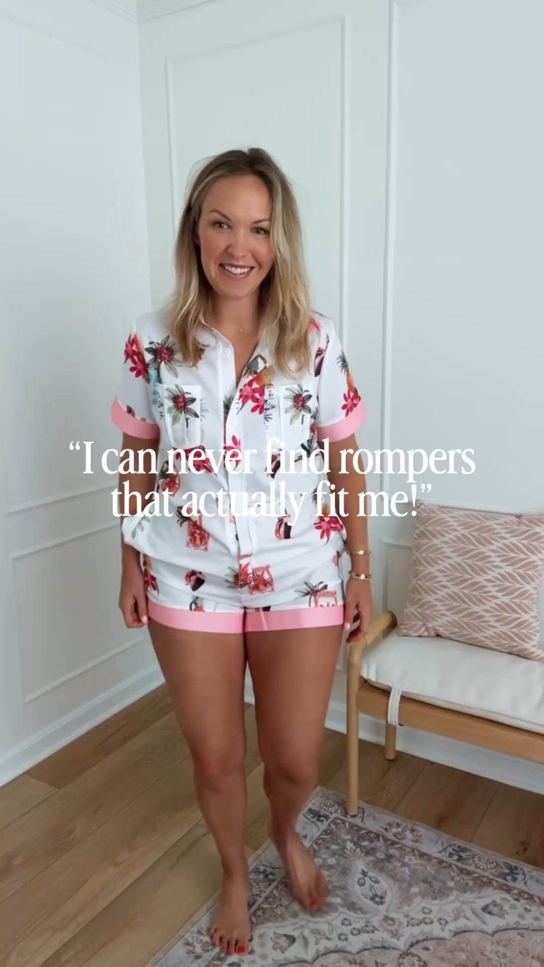 Summer rompers! Wearing a med!