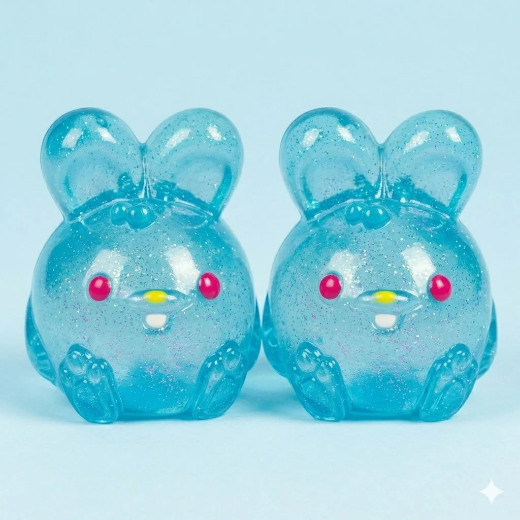 Jelly Hops Scented Bunny Squishy Fidget Toys, Sparkly Solid Squish Fidget Toys Pack for Stress & ... | Walmart (US)