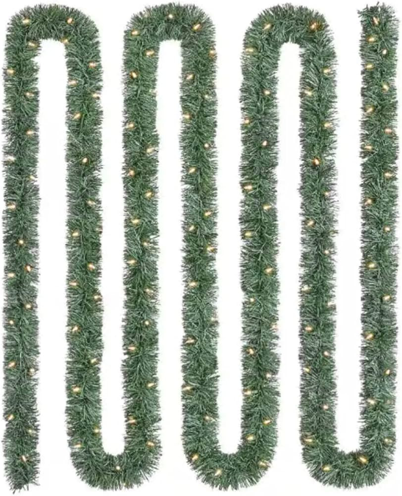 25 ft. L E D Pre-Lit Roping Artificial Garland | Amazon (US)