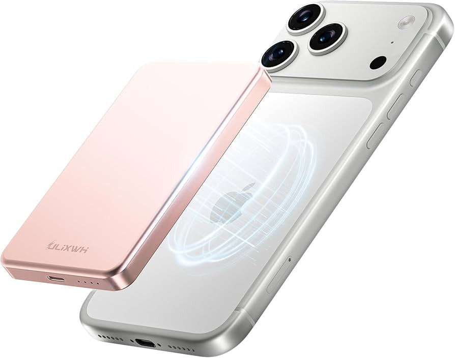 ULiXWH 10,000mAh for MagSafe Power Bank Ultra Slim, Magnetic Wireless Charger with USB-C Cable, F... | Amazon (US)