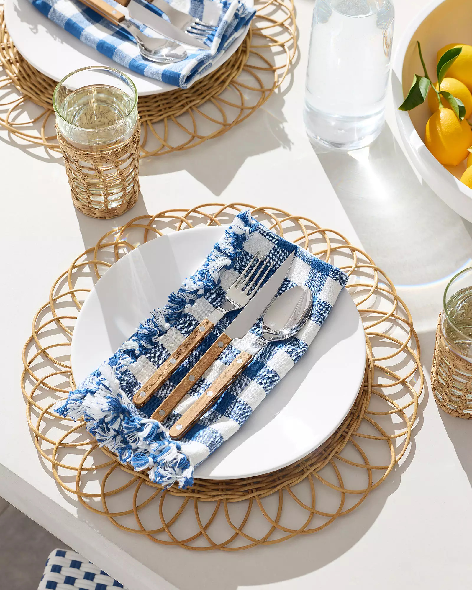 Cayman Seagrass Glasses (Set of 4) | Serena and Lily