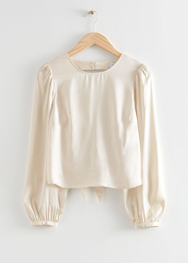 Open Back Satin Blouse | & Other Stories (EU + UK)