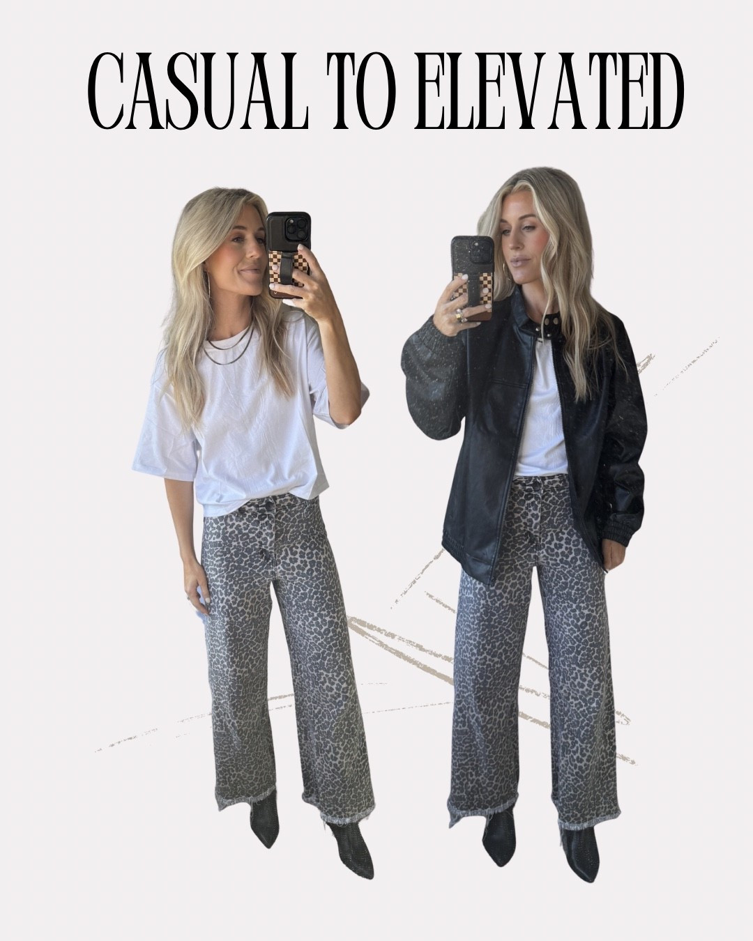 From daytime to evening ✨ 
• one simple jacket can really elevate and change your look without changing your outfit! Go from casual to a chic with a cute jacket! 👌🏼 

 

#LTKootd #LTKmomlife #LTKgrwm