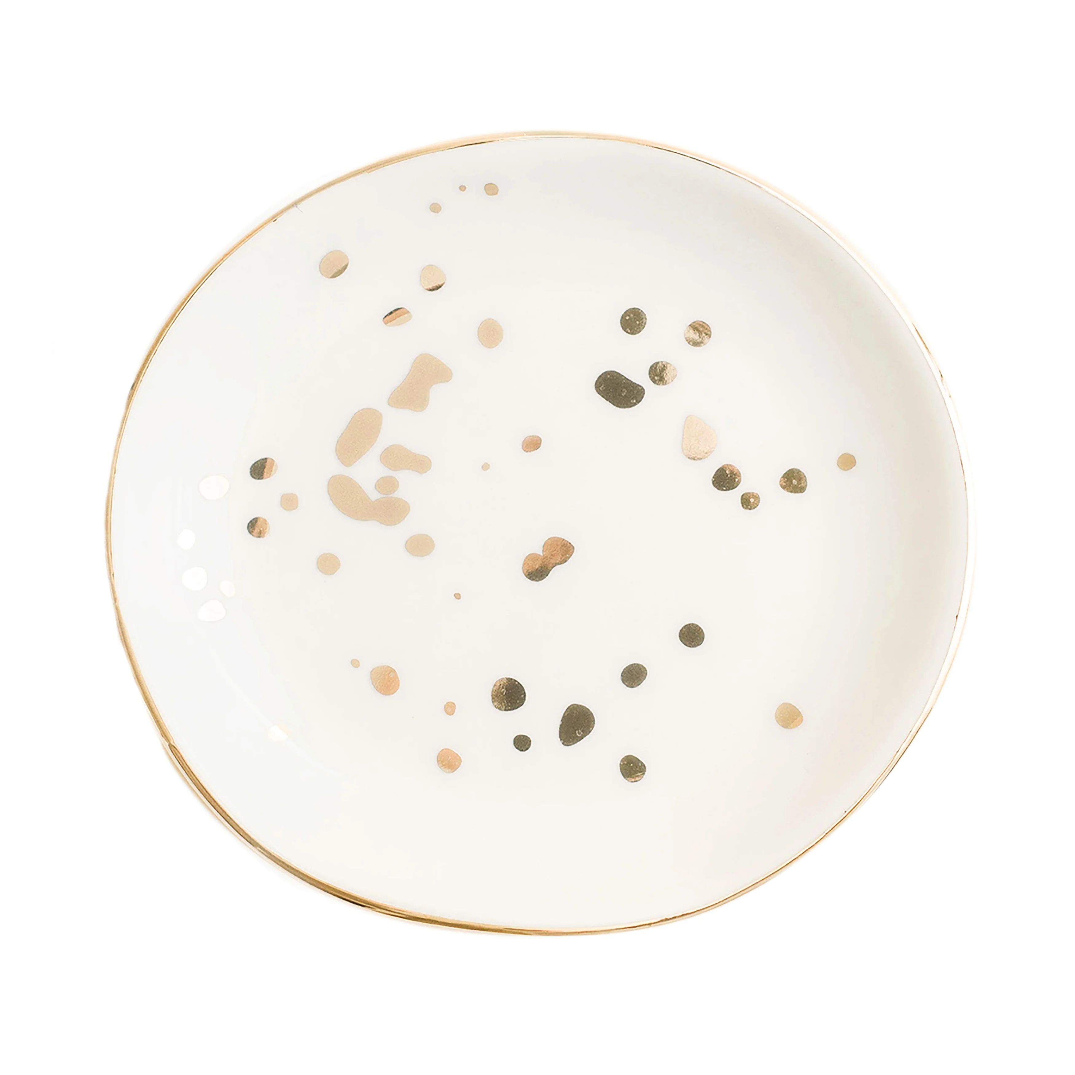 Gold Speckled Jewelry Dish | Sweet Water Decor, LLC