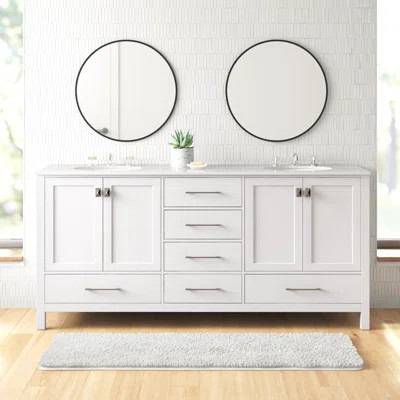 Fossum 72'' Double Bathroom Vanity with Top | Wayfair North America
