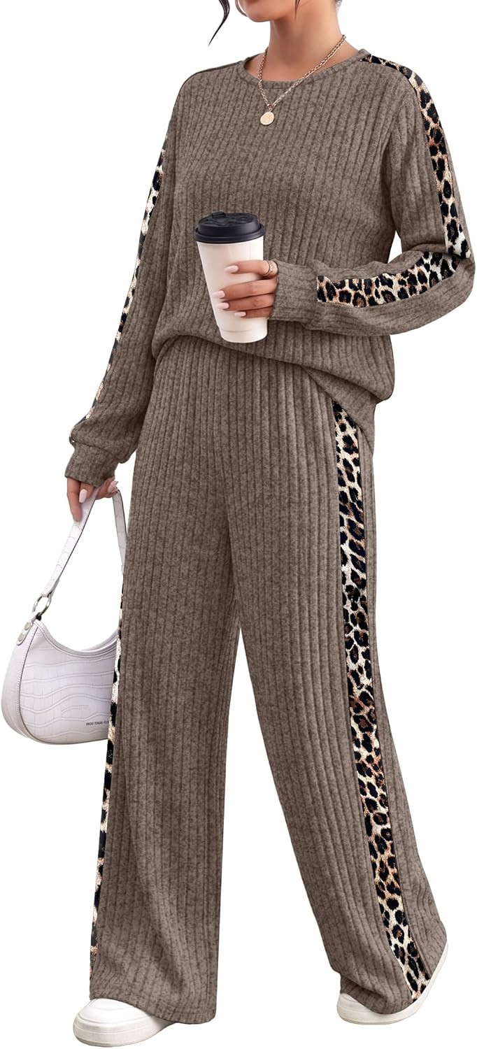 WIHOLL Two Piece Sets for Women Fall Outfits Lounge Sets Fashion Clothing | Amazon (US)
