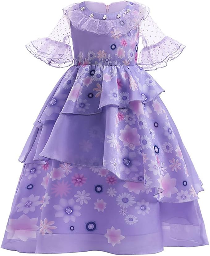 Isabella Dress for Girls Kids Princess Purple Toddler Dresses from Encanto | Amazon (US)