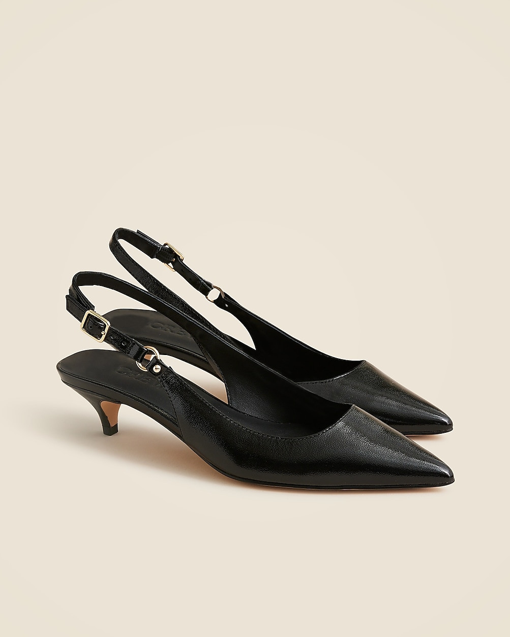 Robin kitten heels in Italian crinkle patent leather | J. Crew US