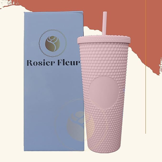 Rosier Fleur - 24 oz Studded Tumblers (Soft Pink (Matte) DIY) | Amazon (US)