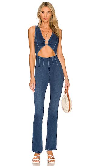 x REVOLVE Ultraviolet Jumpsuit in Wanna Be Blue | Revolve Clothing (Global)
