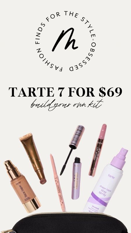 Build your custom kit 7 products for $69! Full-size items $ FREE shipping! 
Tarte has some of my absolute favorite go to makeup products! 

#LTKSaleAlert #LTKFindsUnder100 #LTKBeauty