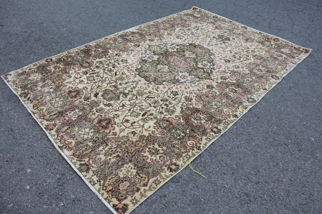 Turkish Vintage Rug Livingroom Rug Handmade Wool Ruglarge - Etsy Canada | Etsy (CAD)