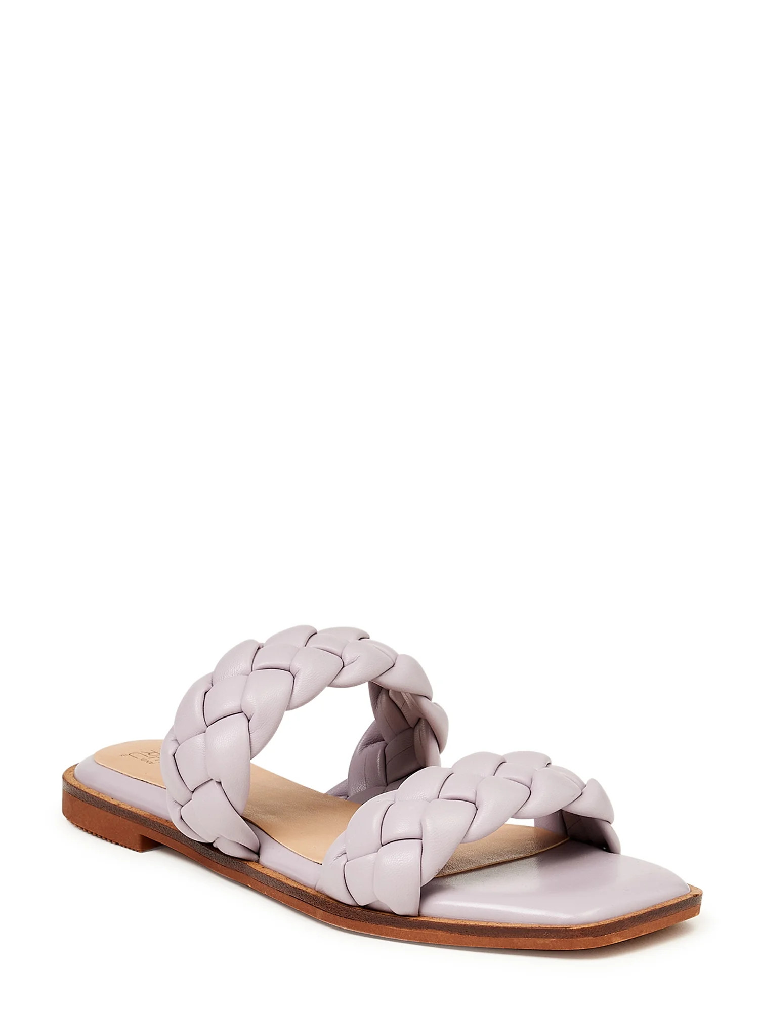 Time and Tru Women's Braided Two Band Sandals | Walmart (US)