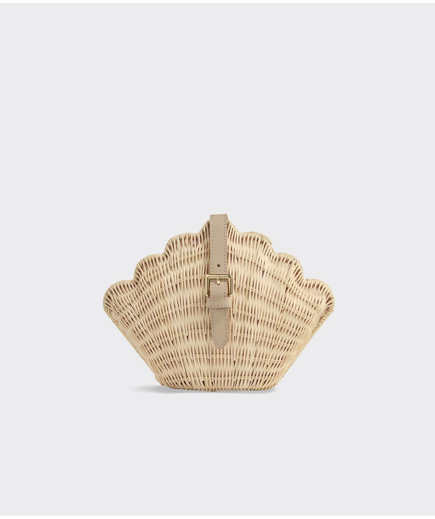 Wicker Clamshell Clutch | vineyard vines