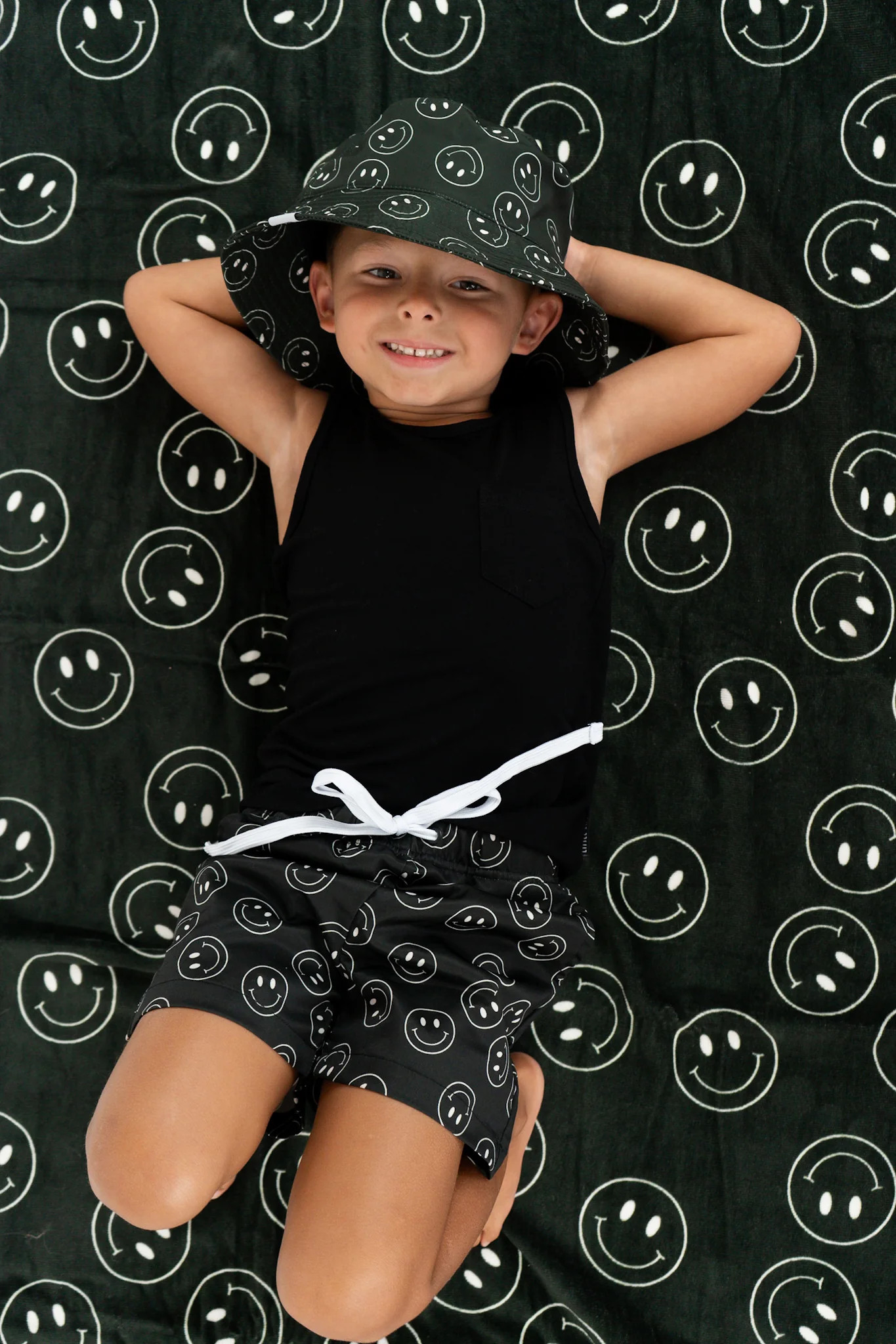 MIDNIGHT SMILES DREAM SWIM TRUNKS 0-3M | Dream Big Little Co.