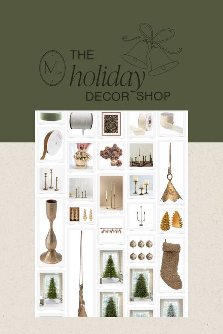 The Holiday Decor Shop is live ✨ Simply plan your season with a categorized, curated shop all in one place - saving you time and energy! Otherwise, don’t fret - holiday decor is on hold until after thanksgiving here 🤍 Shop via the link in bio on @megleonardco
•
•
•
Christmas decor, holiday decor, mantel decor, brass bells, trees, stockings, tree collar, candles 

#LTKHoliday #LTKSeasonal #LTKGiftGuide