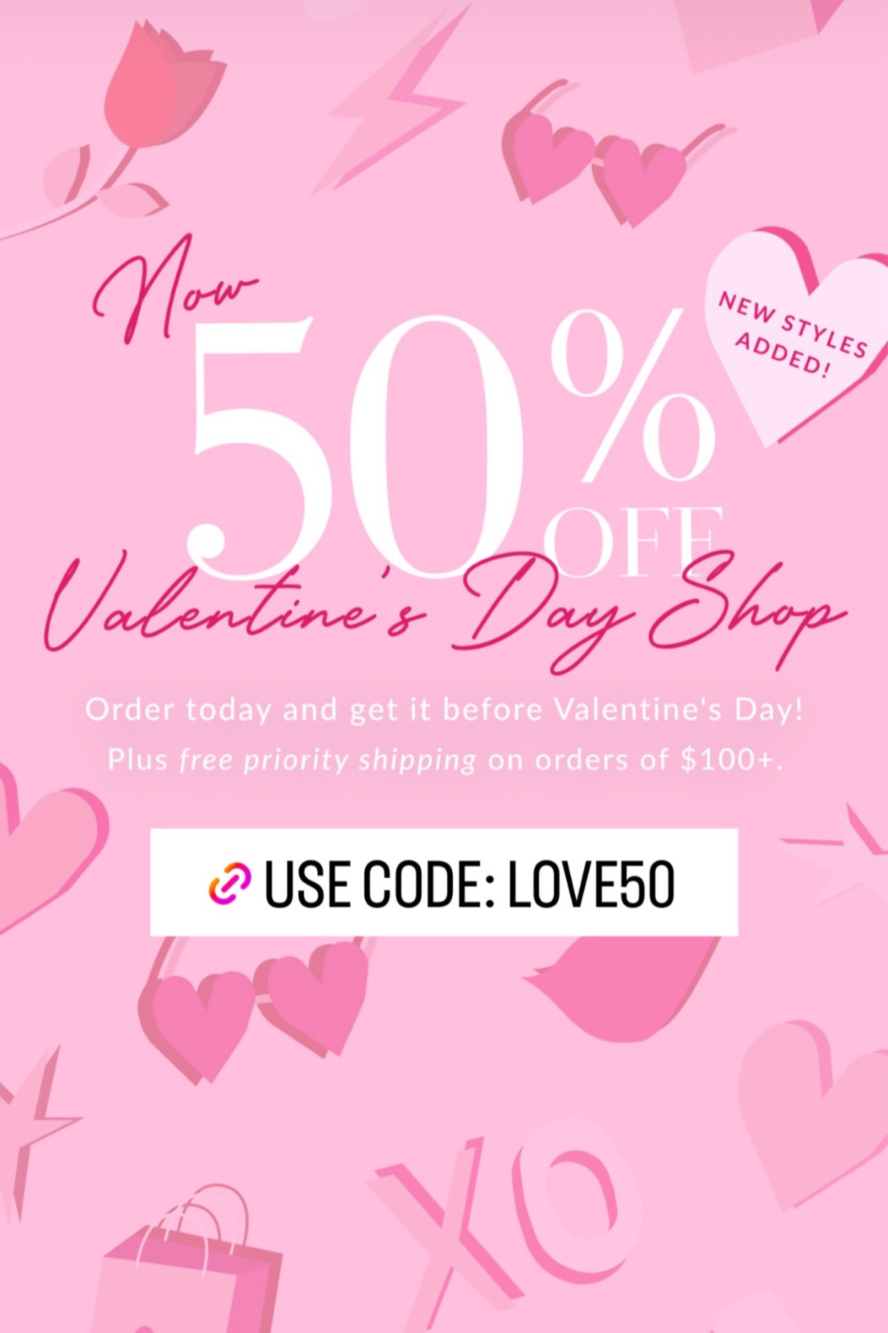 Code LOVE50 
Valentines Day sale
50% off at VICI 

#vici z#pink #red #datenight #valentinesday 

#LTKMostLoved #LTKSpringSale #LTKstyletip