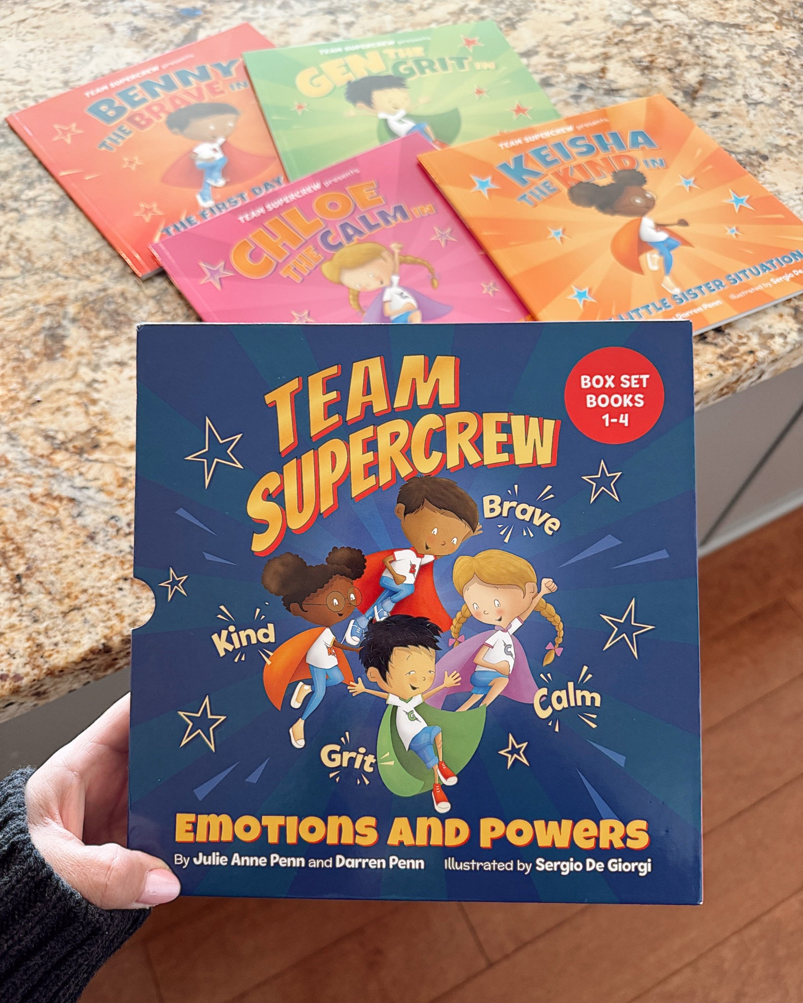 Our 3 year old is dealing with some BIG feelings these days, so I snagged this book series off Amazon to try and help. It’s called Team Supercrew, and it’s SO cute. Essentially, it’s rooted in cognitive behavioral therapy and it’s designed to help kids learn how to regulate their emotions in a positive way. I’m excited to add these tools to our toolbox as we try to navigate this stage — it’s been HARD. 😅 But I keep reminding myself it’s just that — a stage. This, too, shall pass! Anyways, I wanted to share for anyone else dealing with big toddler feelings. Maybe these will help? I’ll be sure to report back!!

#LTKFamily #LTKKids #LTKBaby
