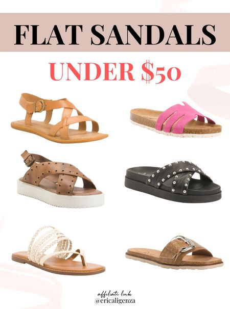 Flat sandals for summer - under $50! 

Summer sandals // sandals // leather sandals // pink sandals // flat form sandals // studded sandals // braided sandals // sandals with buckle 

#LTKFindsUnder50 #LTKShoeCrush #LTKSeasonal