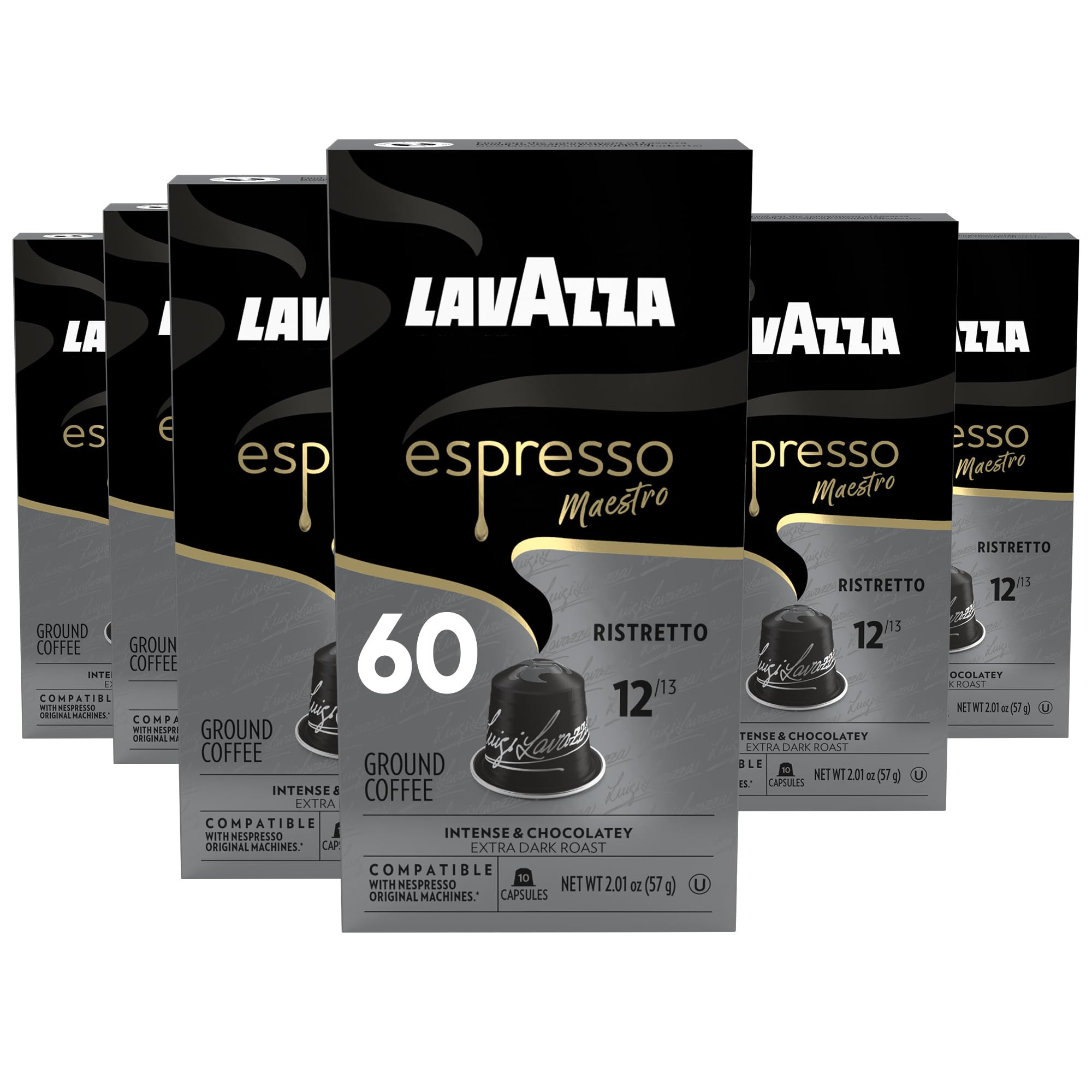 Lavazza Lavazza Ristretto Noble Dark Roast Coffee Capsules Compatible with Nespresso Original Mac... | Amazon (US)