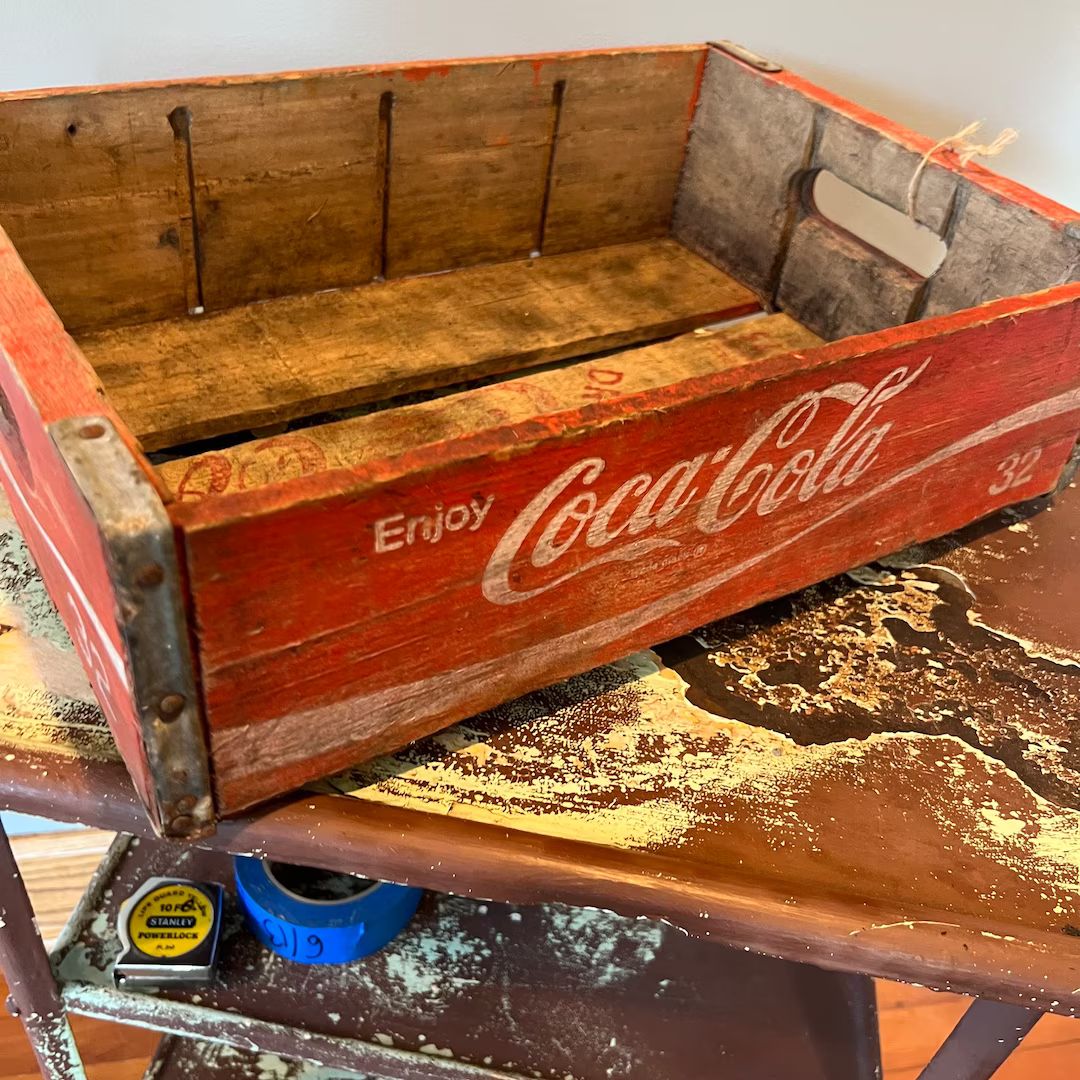 Coca Cola Wood Box, Storage Box, Advertising Box, Red, Pop crate, Soda Crate | Etsy (US)