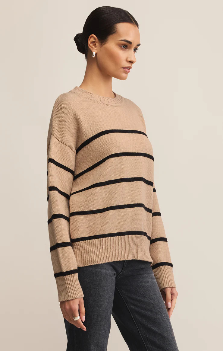 Boyfriend Striped Cotton Sweater | Z Supply