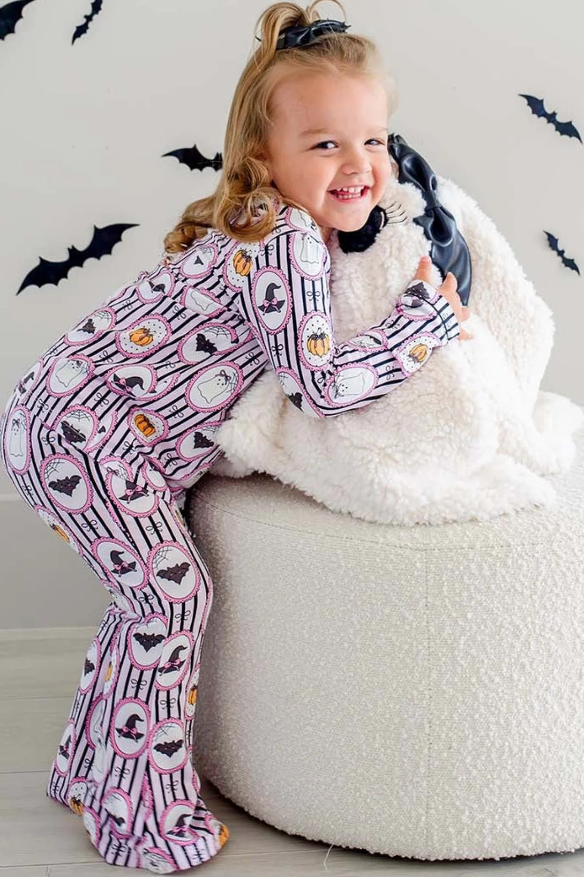 Women's Halloween Glow-in-the-Dark Two-Piece Flare Lounge Set | Galloween | Caden Lane