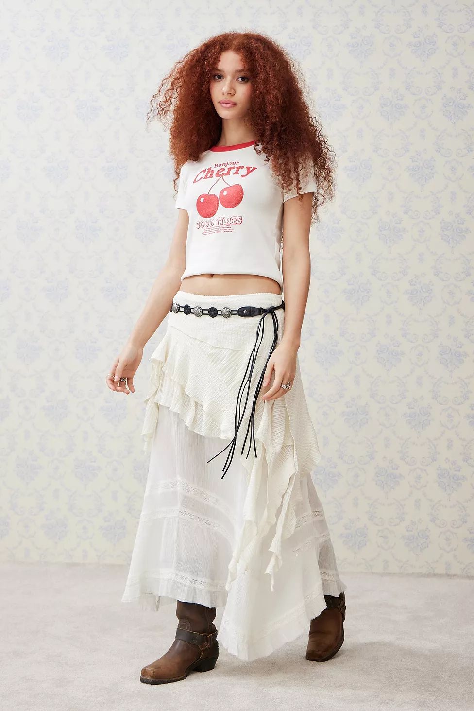 UO Asymmetrical Textured Mini Skirt | Urban Outfitters (EU)