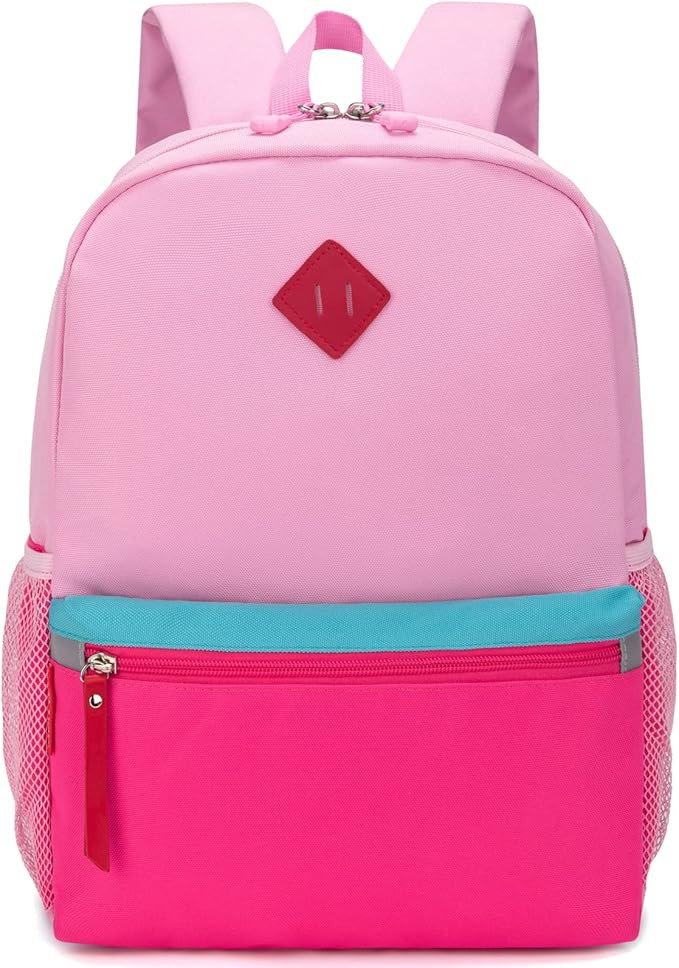 HawLander Preschool Backpack for Toddler Girls, Kids School Bag, Ages 3 to 7 years old, Small, Pi... | Amazon (US)