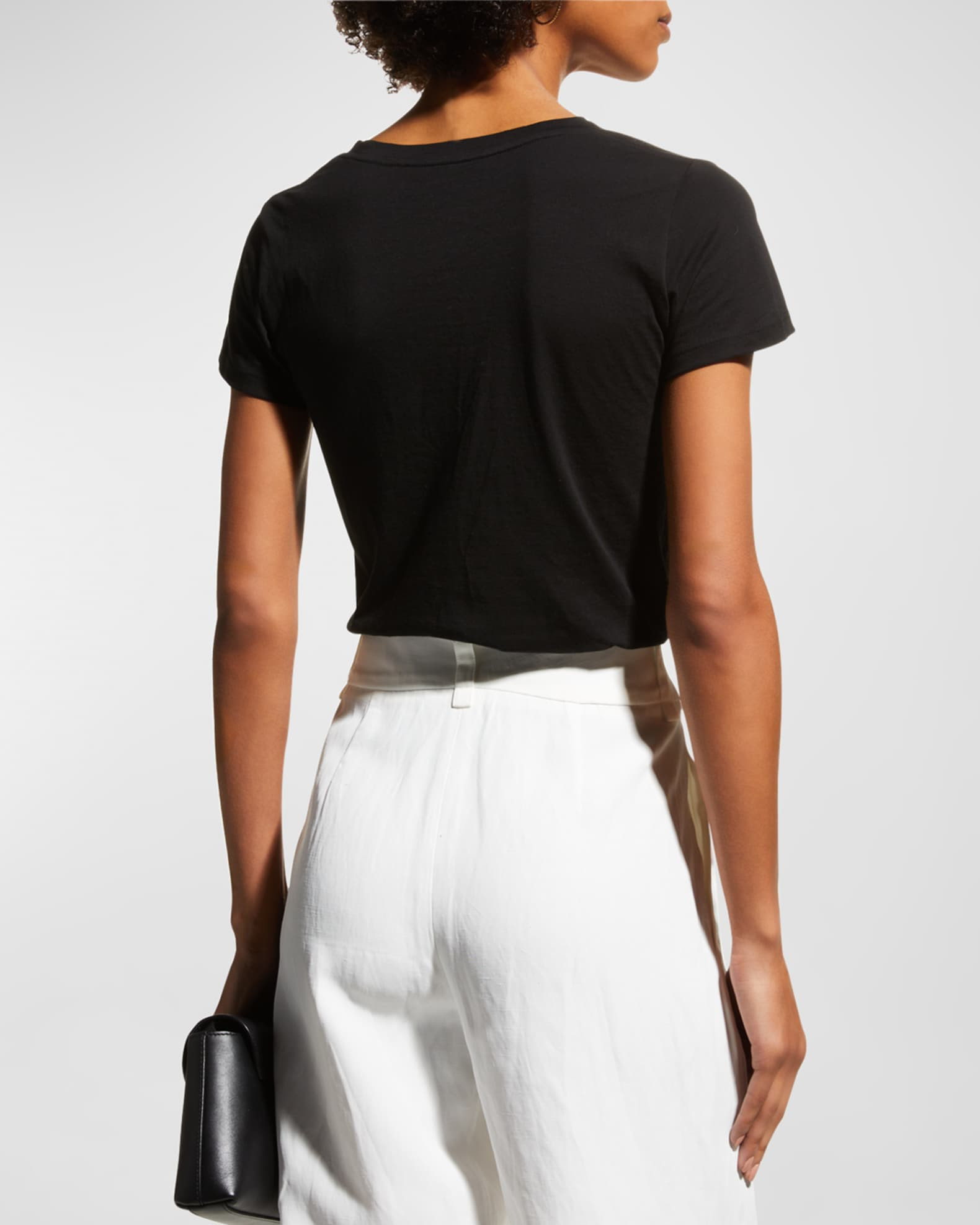 Essential Pima Cotton V-Neck Tee | Neiman Marcus