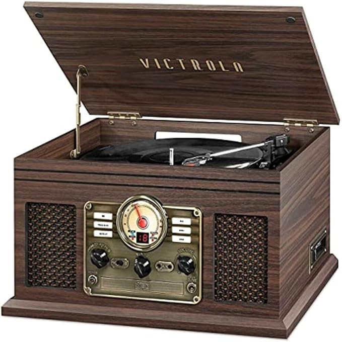 Victrola Nostalgic 6-in-1 Bluetooth Record Player & Multimedia Center with Built-in Speakers - 3-... | Amazon (CA)