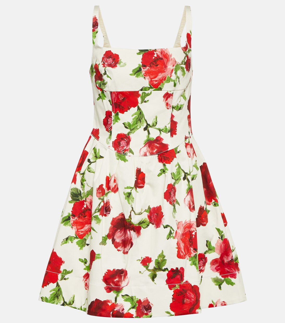 Floral cotton-blend minidress | Mytheresa (US/CA)