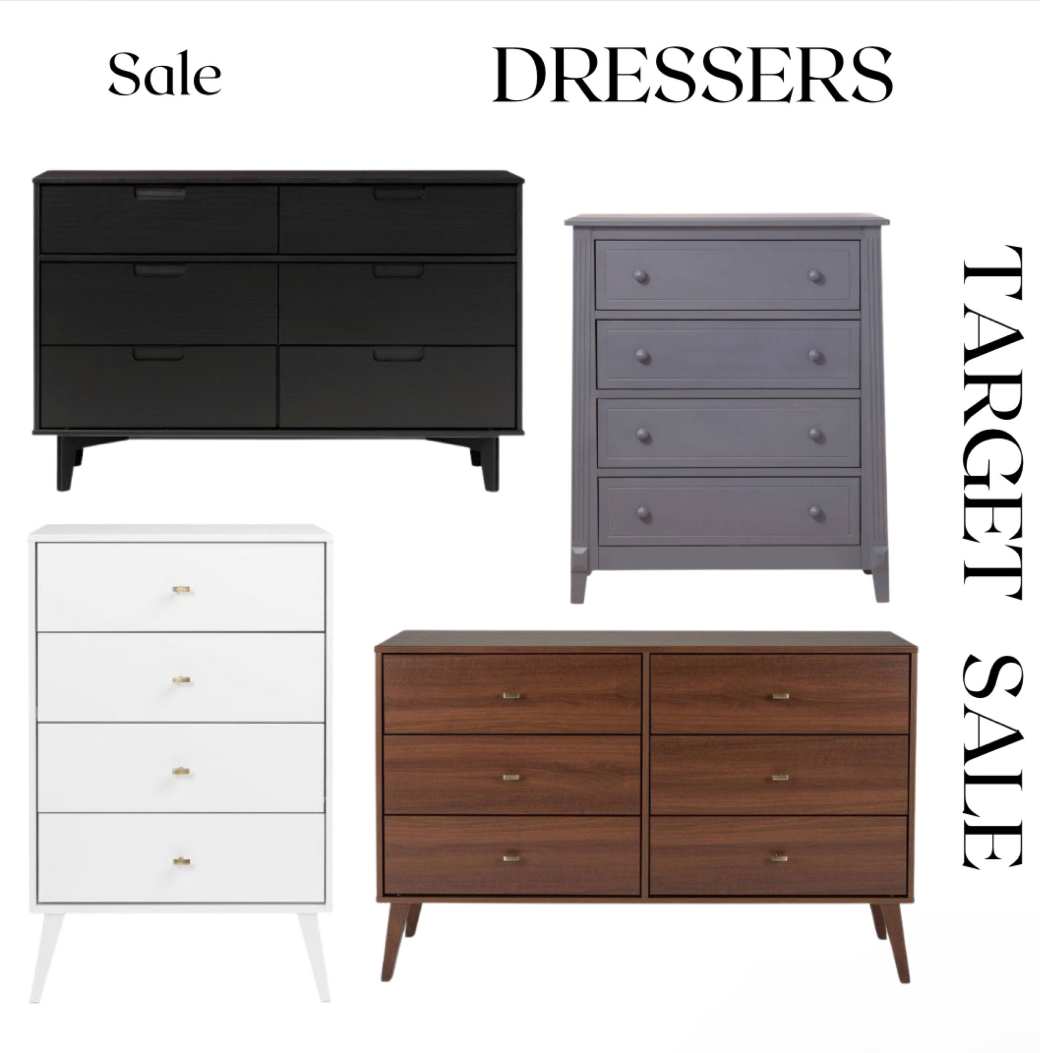 Need a new dresser for your bedroom? Scroll down to shop the latest sale to get the dresser you want at a price you’ll love! Up to 20% off ✨ 

#targethome 
#bedroomdresser
#dressersale
#bedroom
#bedroomdecor
#homedecor
#homesale
#modernhome
#neutralhome #wooddresser #whitedresser #blackdresser  #greydresser 

#LTKSaleAlert #LTKHome #LTKOver40