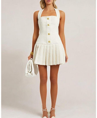 Women's Tweed Flare Mini Dress | Macy's