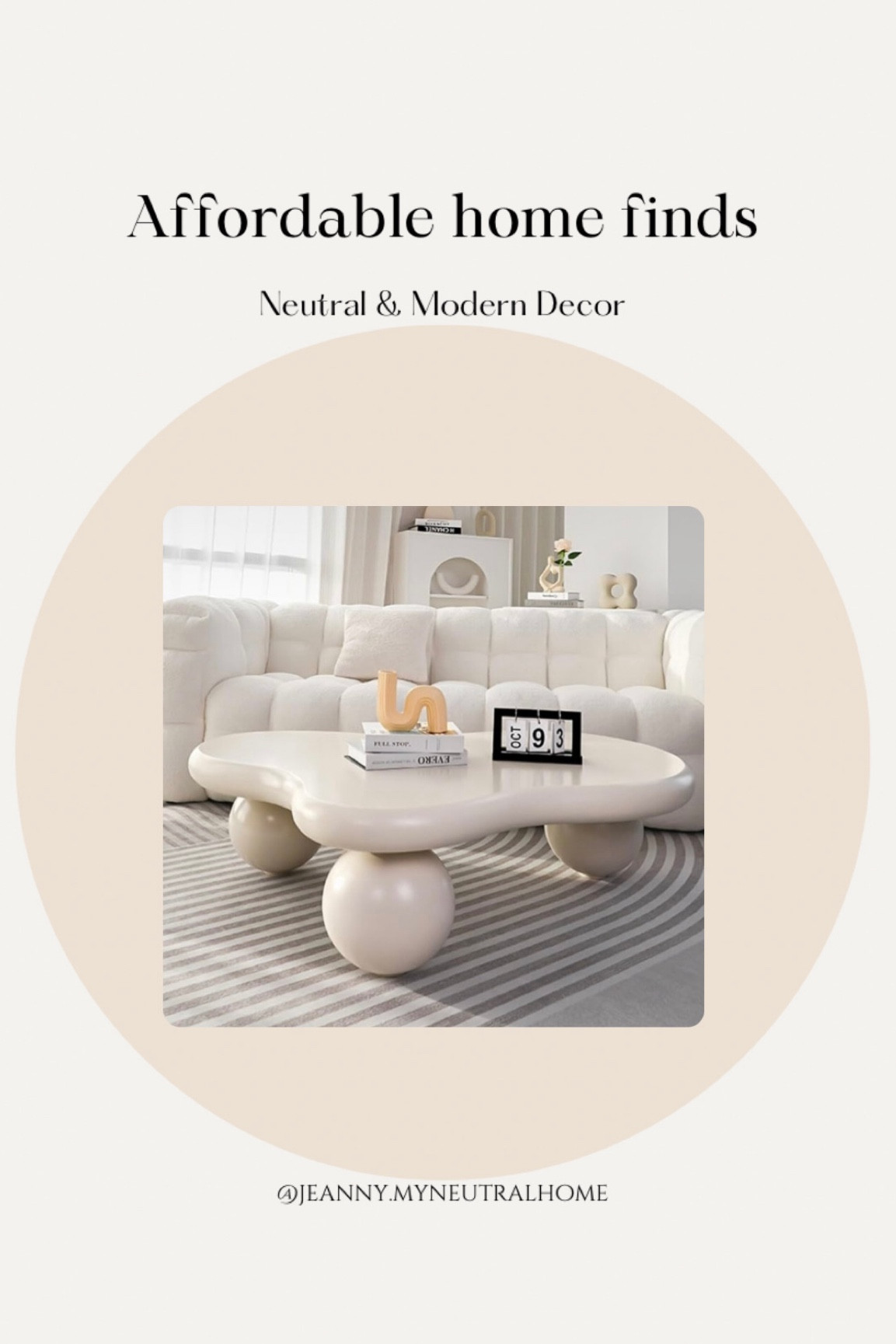 Modern coffee table. Wavy coffee tables with affordable prices! 

Aesthetic neutral home lovers! I linked a bunch of beautiful wavy coffee tables. 

#LTKHome #LTKStyleTip #LTKBeauty