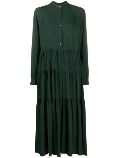 gathered detail shirt dress | Farfetch (US)